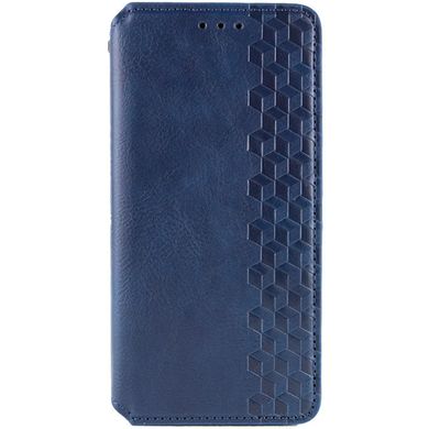 Кожаный чехол книжка GETMAN Cubic (PU) для Xiaomi Redmi A3 Синий