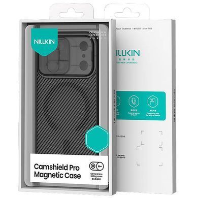 Карбонова накладка Nillkin CamShield Pro Magnetic для Apple iPhone 17 Pro Max (6.9") Transparent black