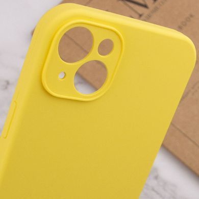Чохол Silk Full Camera Protective (AA) NO LOGO для Apple iPhone 15 Plus (6.7") Жовтий / Yellow