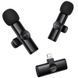 Петличный беспроводной микрофон Borofone BFK16A Winner dual-mic Type-C Black фото 4