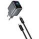 СЗУ WIWU CHG500 Voyager PD45W (1USB-C) + кабель Type-C to Type-C Grey фото 3