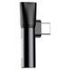 Перехідник Baseus L41 Type-C to Type-C + 3.5mm (CATL41) Чорний фото 1