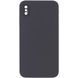 Чехол Silk Square Full Camera Protective (AA) NO LOGO для Apple iPhone X / XS (5.8") Серый / Dark Gray
