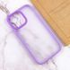 TPU+PC чехол Metal Buttons для Apple iPhone 15 Pro (6.1") Сиреневый / Light Purple фото 4