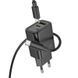 МЗП Hoco N63 Gentle PD30W+QC3.0 (1USB-A/1C) + кабель Type-C to Type-C Black фото 2