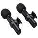 Петличный беспроводной микрофон Borofone BFK16A Winner dual-mic Type-C Black фото 13