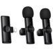 Петличный беспроводной микрофон Borofone BFK16A Winner dual-mic Type-C Black фото 1