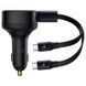 АЗП Baseus Enjoyment PD33W with retractable cables (2USB-C) (C00035500111) Black фото 1