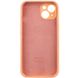 Чехол Silicone Case Full Camera Protective (AA) для Apple iPhone 15 Plus (6.7") Оранжевый / Cantaloupe фото 4