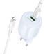 СЗУ Borofone BA94A Lustrous PD30W+QC3.0 (1USB-A/1C) + кабель Type-C to Lightning Blue фото 1