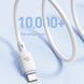 Дата кабель Baseus Silky Series OS Fast Charging USB to Type-C 100W (1m) (P10377703) Moon White фото 4