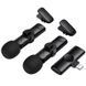 Петличный беспроводной микрофон Borofone BFK16A Winner dual-mic Type-C Black фото 3