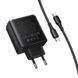 МЗП Hoco C160A Upgrade PD65W+QC3.0 (1USB-A/2C) + кабель Type-C to Type-C Black фото 6