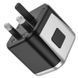 Мережевий універсальний перехідник Hoco AC5 Level 2USB+Socket Black фото 4