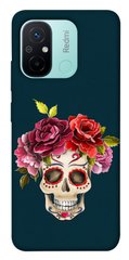 Чехол itsPrint Flower skull для Xiaomi Redmi 12C