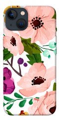 Чехол itsPrint Акварельные цветы для Apple iPhone 13 (6.1")