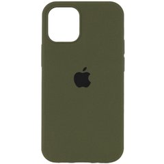 Уценка Чехол Silicone Case Full Protective (AA) для Apple iPhone 15 Plus (6.7") Дефект упаковки / Зеленый / Dark Olive