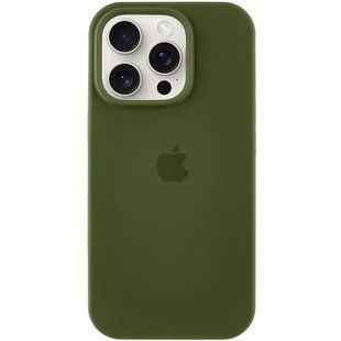 Чехол Silicone Case Full Protective (AA) для Apple iPhone 13 Pro (6.1") Зеленый / Dark Olive