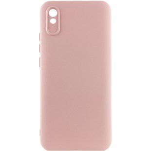 Чехол Silicone Cover Lakshmi Full Camera (AAA) для Xiaomi Redmi 9A Розовый / Pink Sand