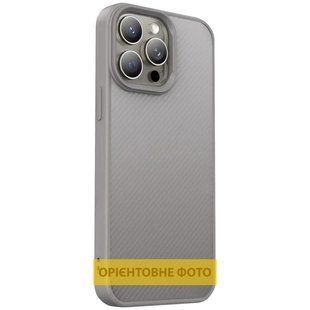 TPU чехол Carbon Protective with Magsafe для Apple iPhone 17 Pro Max (6.9") Grey
