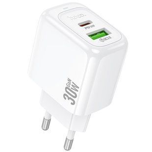 СЗУ Hoco CS55A Surplus PD30W+QC3.0 (1USB-A/1C) White