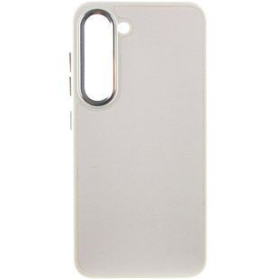 Кожаный чехол Bonbon Leather Metal Style для Samsung Galaxy S22+ Белый / White