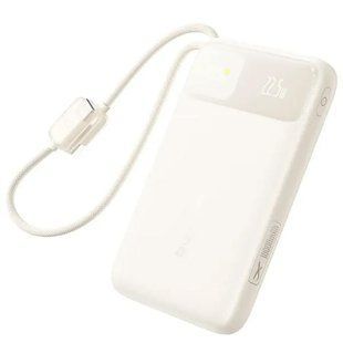 Портативний ЗП Power Bank Baseus EnerFill FC11 PD22.5W with cable 10000 mAh (E0027R) Biege