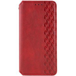 Кожаный чехол-книжка GETMAN Cubic (PU) для ZTE Nubia V60 Красный