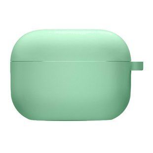 Уценка Силиконовый футляр с микрофиброй для наушников Airpods 4 Вскрытая упаковка / Зеленый / Spearmint