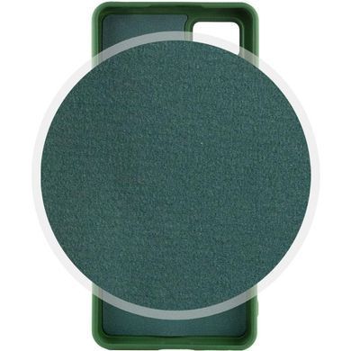 Чехол TPU GETMAN Liquid Silk Full Camera для Xiaomi Redmi Note 11 Pro 4G/5G / 12 Pro 4G Зеленый / Dark green