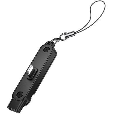 Переходник Hoco UA47 Lightning male to Type-C female adapter Black