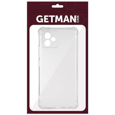 TPU чохол GETMAN Ease logo посилені кути Full Camera для Motorola Moto G14 Безбарвний (прозорий)