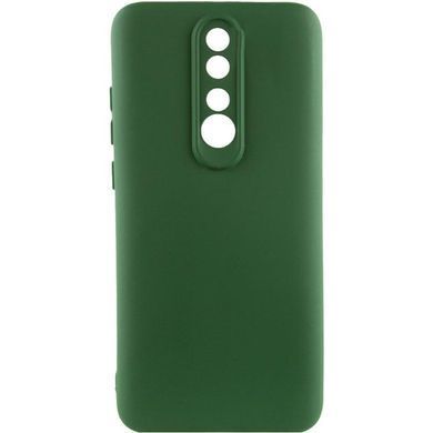 Чехол TPU GETMAN Liquid Silk Full Camera для Xiaomi Redmi 8 Зеленый / Dark green