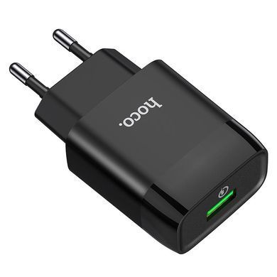 МЗП Hoco C72Q Glorious QC3.0 18W (1USB-A) Чорний