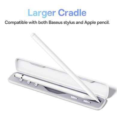 Уцінка Кейс для зарядки стілусу Baseus Smooth Writing Wireless Stylus Charging Case (SXBC030002) Відкрита упаковка / White