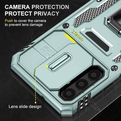 Ударопрочный чехол Camshield Army Ring для Samsung Galaxy A13 4G / A04s Зеленый / Light Green