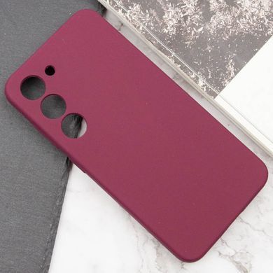 Чехол Silicone Cover Lakshmi Full Camera (AAA) для Samsung Galaxy S22 Бордовый / Plum