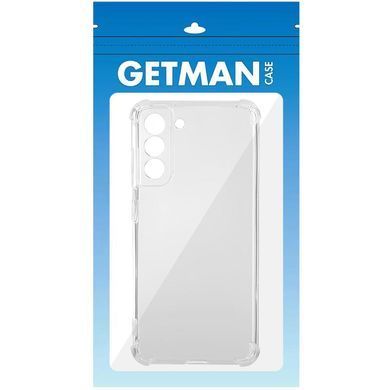TPU чохол GETMAN Ease logo посилені кути Full Camera для Samsung Galaxy S22+ Безбарвний (прозорий)
