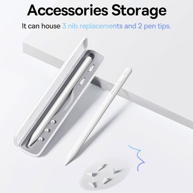 Уценка Кейс для зарядки стилуса Baseus Smooth Writing Wireless Stylus Charging Case (SXBC030002) Вскрытая упаковка / White