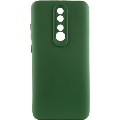 Чехол TPU GETMAN Liquid Silk Full Camera для Xiaomi Redmi 8 Зеленый / Dark green