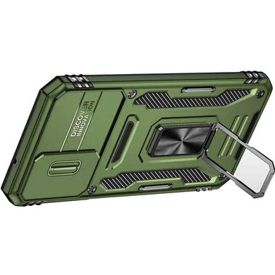Ударостійкий чохол Camshield Army Ring для Samsung Galaxy S23 FE Оливковий / Army Green