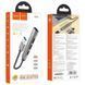 Переходник Hoco HB26 4in1 (USB to USB3.0+USB2.0*3) Metal gray фото 4