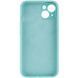 Чохол Silk Full Camera Protective (AA) NO LOGO для Apple iPhone 13 (6.1") Бірюзовий / Marine Green фото 2