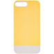 Чохол TPU+PC Bichromatic для Apple iPhone 7 plus / 8 plus (5.5") Creamy-yellow / White
