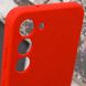 Чехол Silicone Cover Lakshmi Full Camera (AAA) для Samsung Galaxy S24 Красный / Red фото 6