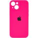 Чехол Silicone Case Full Camera Protective (AA) для Apple iPhone 15 Plus (6.7") Розовый / Barbie pink фото 1