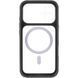 Чохол TPU+PC GETMAN Moon Clear with MagSafe для Apple iPhone 17 (6.3") Black фото 4