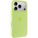 Чохол Silicone case (AAA) with Magsafe and Animation для Apple iPhone 17 Pro Max (6.9") Neon Yellow