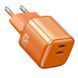 СЗУ WIWU G025 Cube PD45W (2USB-C) + кабель Type-C to Type-C Orange фото 4