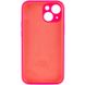 Чехол Silicone Case Full Camera Protective (AA) для Apple iPhone 15 Plus (6.7") Розовый / Barbie pink фото 2